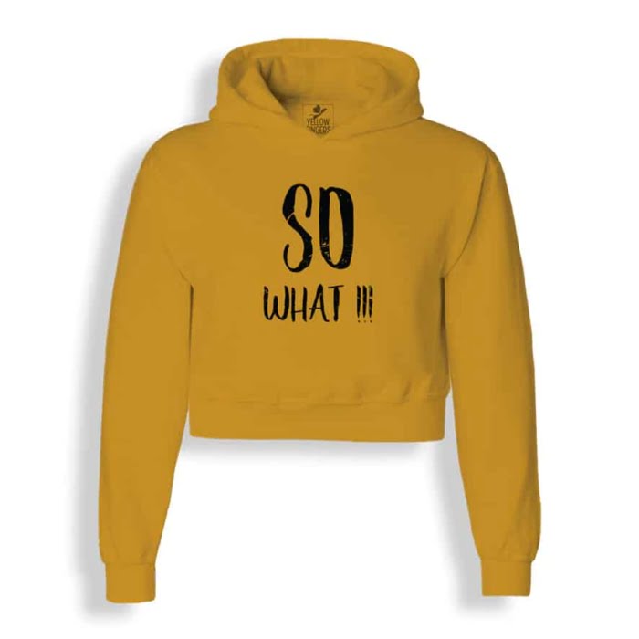 So What Crop Hoodie